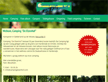 Tablet Screenshot of campingelzenhof.com